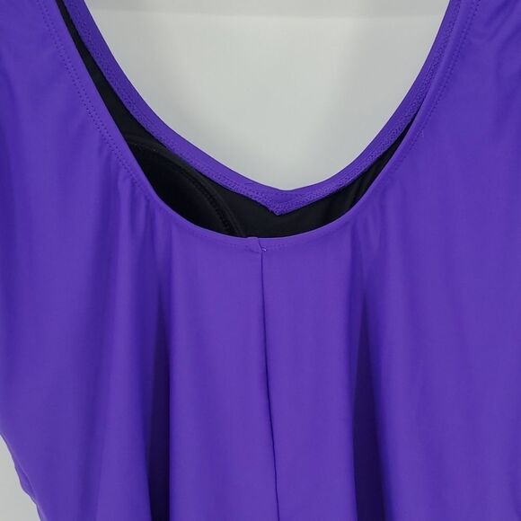 Beach Belle, one peice bathing suit. Size 18.. Good used condition - Picture 6 of 9